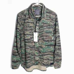 ZARA MAN Camo Denim Shirt/Jacket Medium NWT